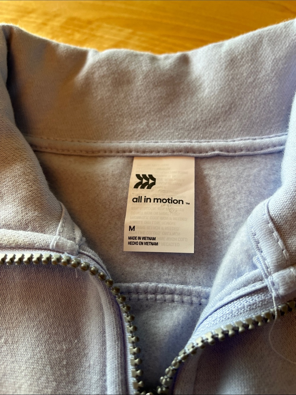 all in motion Lavender Half-Zip Sweatshirt with Zipper - Picture 2 of 5